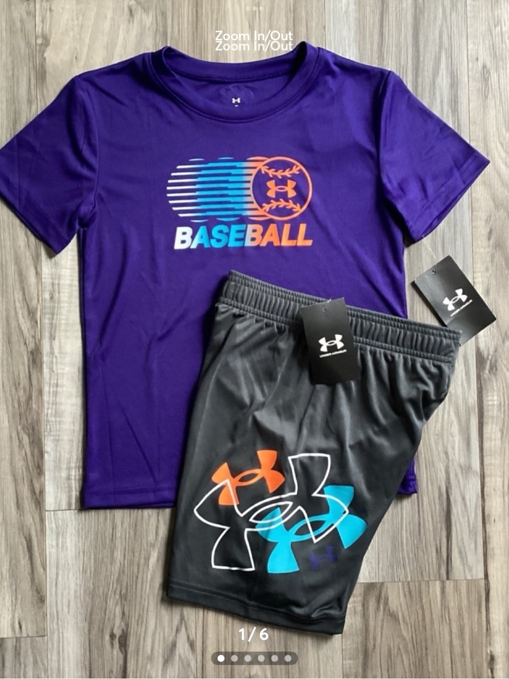 Under Armour Tee & Shorts outfit size 7(NWT) ~PRICE IS FIRM, NO OFFERS~